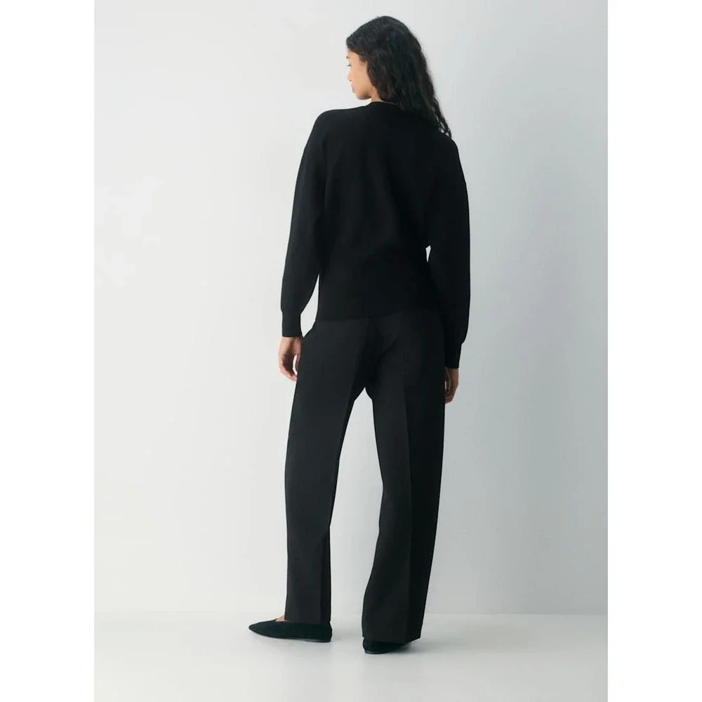 Babaton Aritzia Black tribeca Cardigan Gold Crest Buttons Cinched Waist 2XS NEW‎